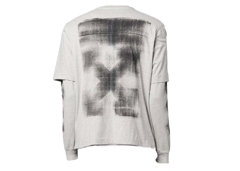OFF-WHITE Jumbo Arrow Double L/S T-Shirt Grey