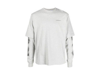 OFF-WHITE Jumbo Arrow Double L/S T-shirt White