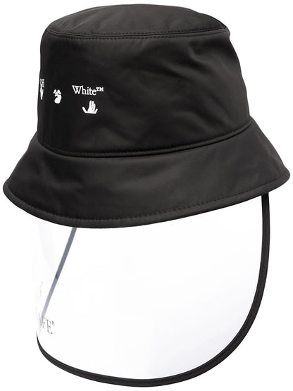 OFF-WHITE Keep Safe Visor Bucket Hat Black