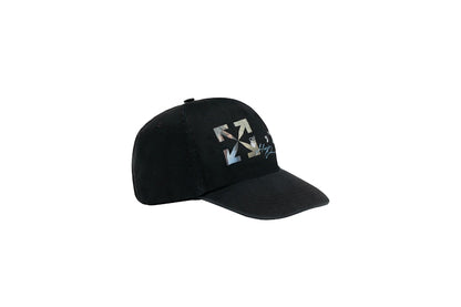 OFF-WHITE Kiss Baseball Hat Black/Beige/Light Blue