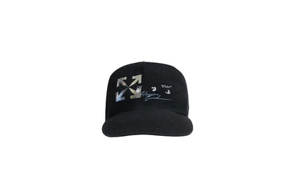 OFF-WHITE Kiss Baseball Hat Black/Beige/Light Blue
