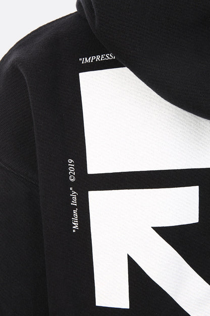 OFF-WHITE Kiss' Graphic Print Hoodie Black/Multicolor