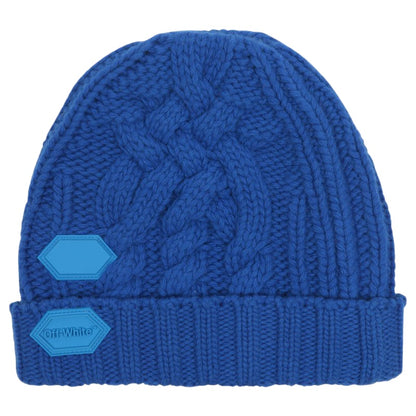 OFF-WHITE Knit Beanie Blue