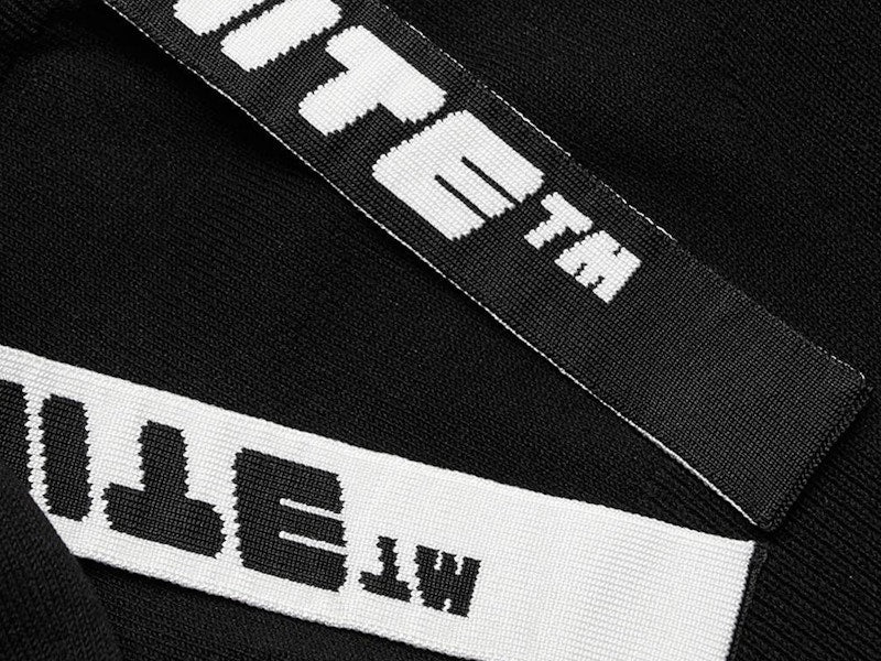 OFF-WHITE Knit Industrial Dress Black/White