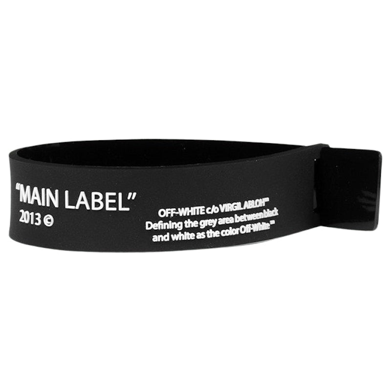OFF-WHITE Label Bracelet Black/White