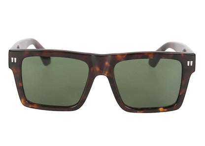 OFF-WHITE Lawton Sunglasses Havana/Green (OERI109S24PLA0016055)