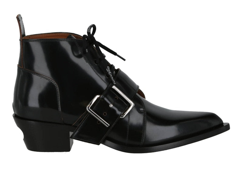 OFF-WHITE Leather Ankle Boot Black