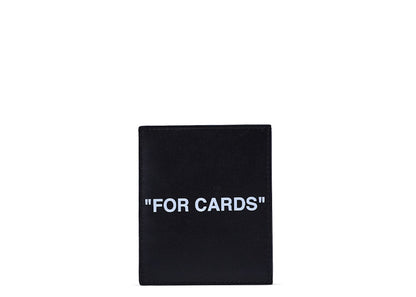 OFF-WHITE Leather Card Holder Black