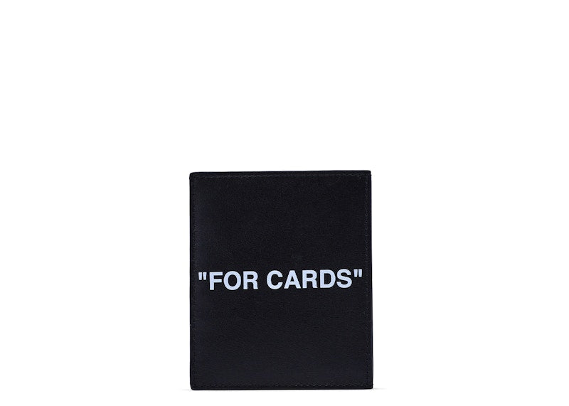 OFF-WHITE Leather Card Holder Black