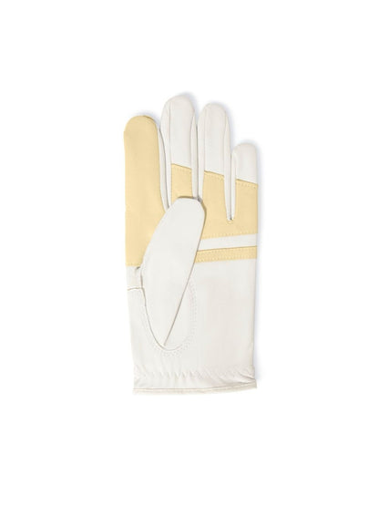 OFF-WHITE Leather Golf Gloves Gray/Yellow