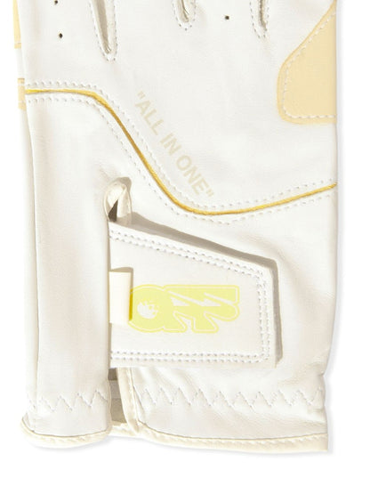 OFF-WHITE Leather Golf Gloves Gray/Yellow