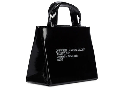 Off-White Leather Tote Box Bag Black