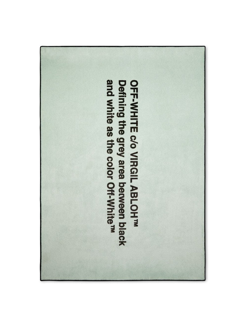 OFF-WHITE Logic Quote Carpet