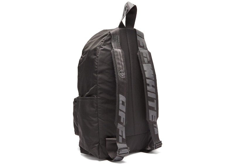 OFF-WHITE Logo Backpack Nylon Black