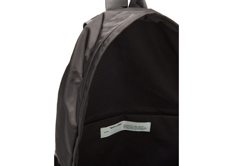 OFF-WHITE Logo Backpack Nylon Black