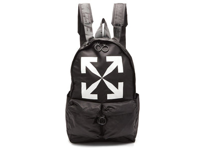 OFF-WHITE Logo Backpack Nylon Black