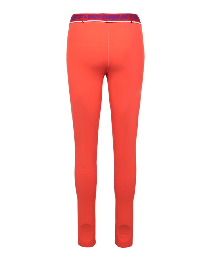 OFF-WHITE Logo Banded Leggings Orange