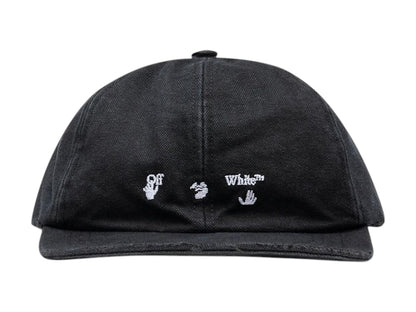 OFF-WHITE Logo Baseball Cap Black/White