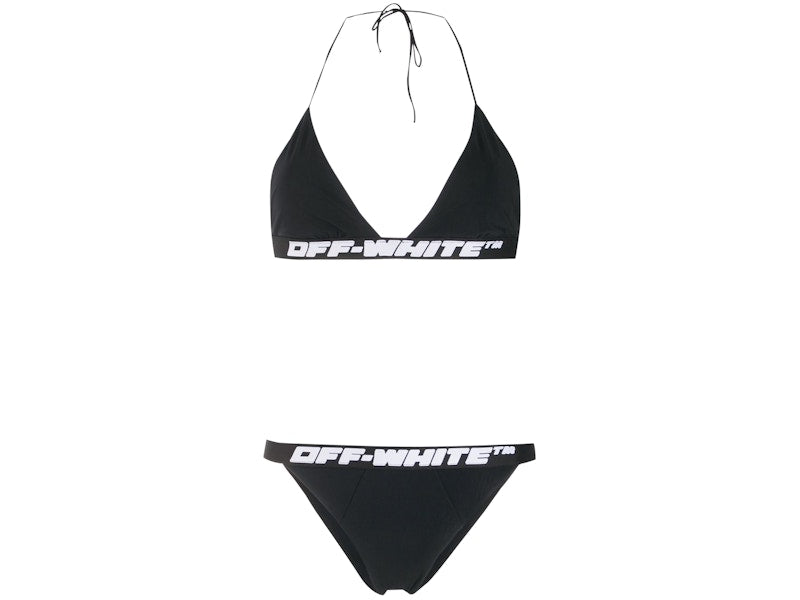 OFF-WHITE Logo Bikini Black/White