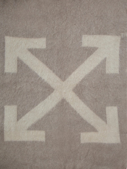 OFF-WHITE Logo Blanket Taupe/Beige