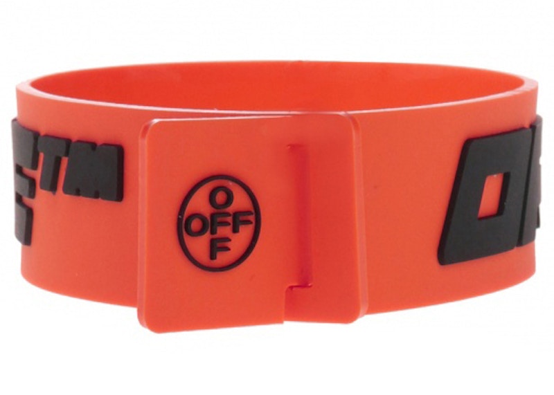 OFF-WHITE Logo Bracelet Orange