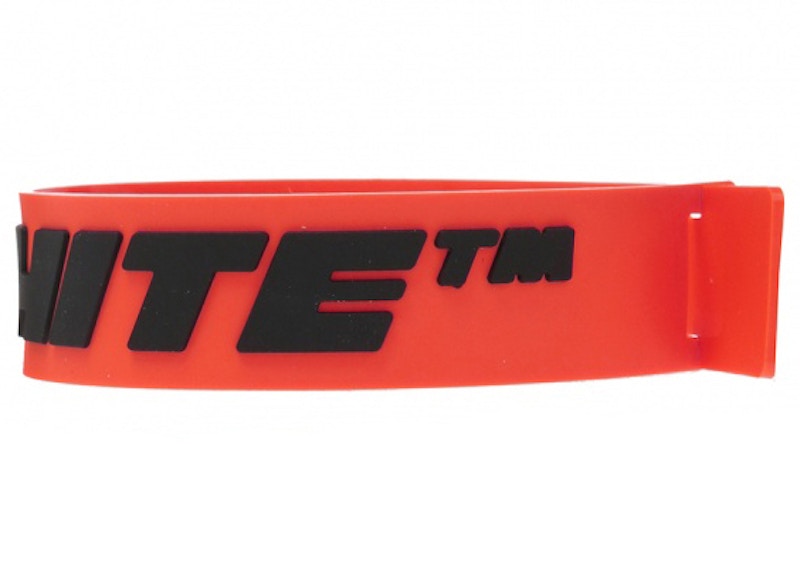 OFF-WHITE Logo Bracelet Orange