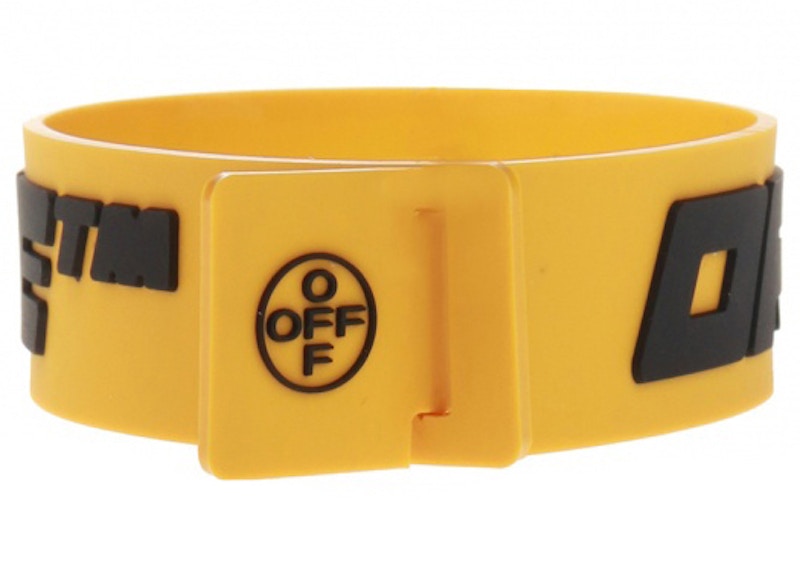 OFF-WHITE Logo Bracelet Yellow