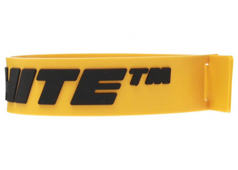 OFF-WHITE Logo Bracelet Yellow