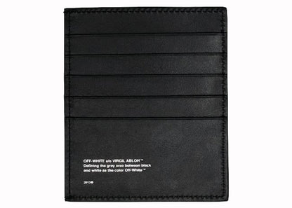 OFF-WHITE Logo Card Holder Black White