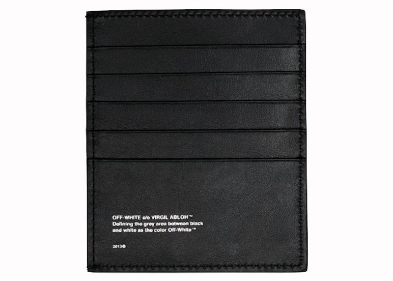 OFF-WHITE Logo Card Holder Black White