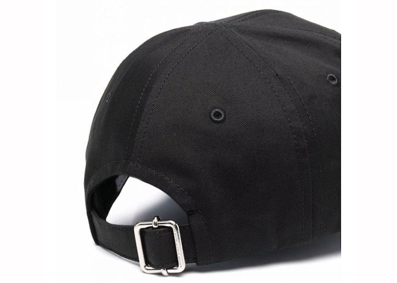 OFF-WHITE Logo Embroidered Baseball Cap Black/White