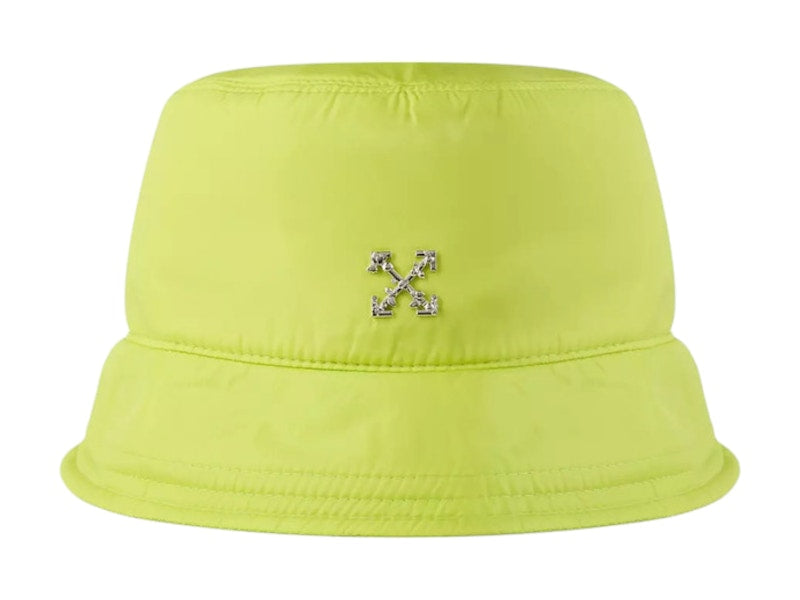 OFF-WHITE Logo Metal Arrow Bucket Hat Yellow Fluo