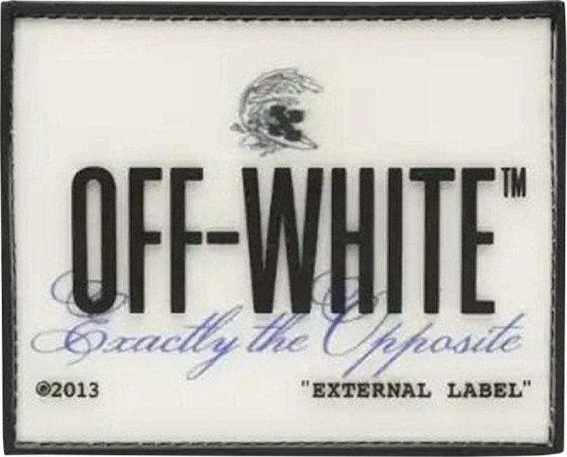 OFF-WHITE Logo Patch Card Case Black Multi