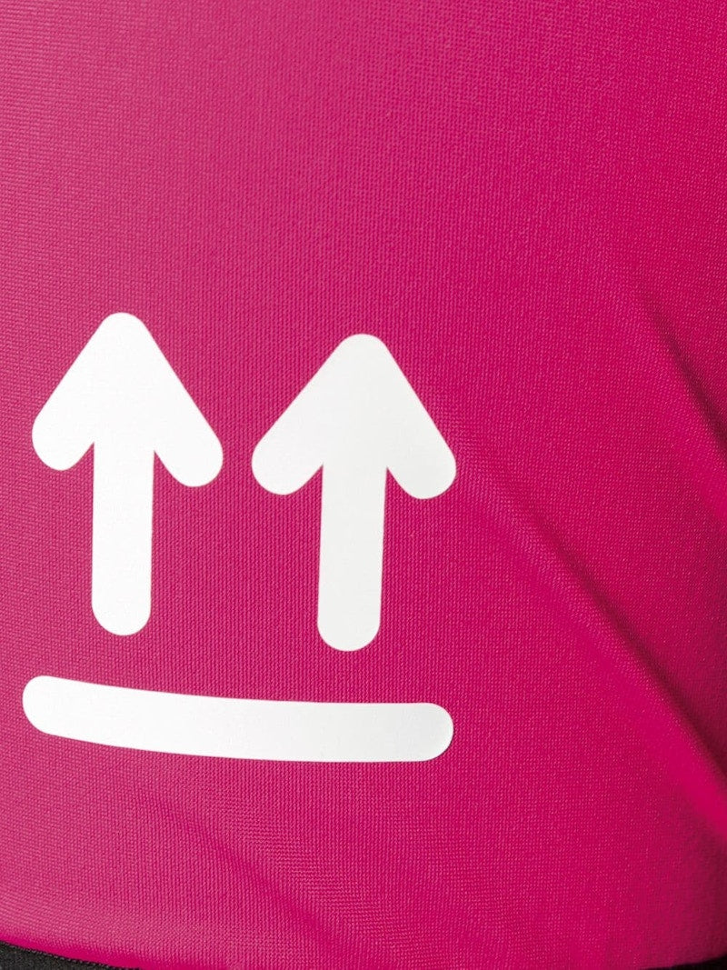 OFF-WHITE Logo Print Performance T-shirt Fuchsia/White