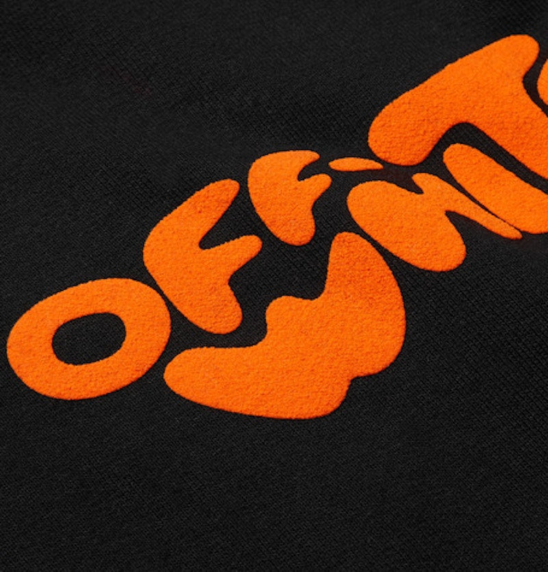 OFF-WHITE Logo Print Sweatshirt Black/Orange