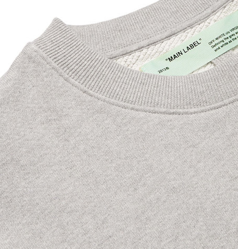 OFF-WHITE Logo Print Sweatshirt Grey/Black