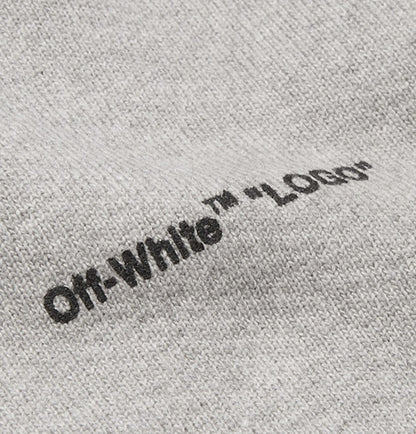 OFF-WHITE Logo Print Sweatshirt Grey/Black