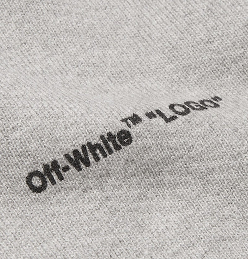 OFF-WHITE Logo Print Sweatshirt Grey/Black