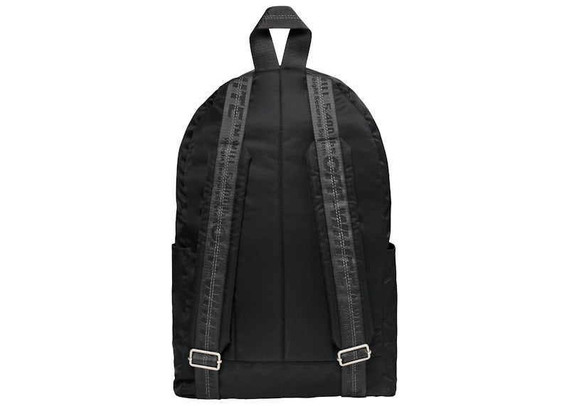 OFF-WHITE Logo Quote Backpack Black/White