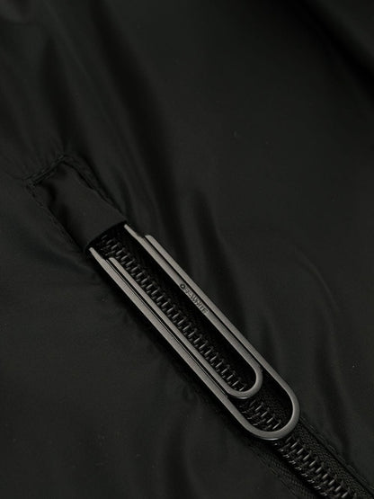 OFF-WHITE Logo Raincoat Black/White