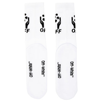 OFF-WHITE Logo Socks (SS19) White/Black