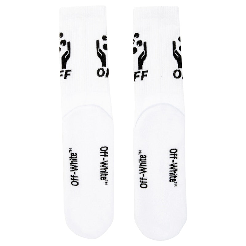 OFF-WHITE Logo Socks (SS19) White/Black