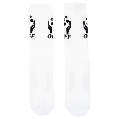 OFF-WHITE Logo Socks (SS19) White/Black