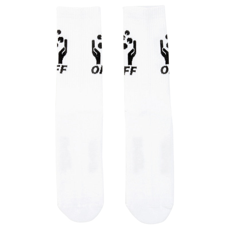 OFF-WHITE Logo Socks (SS19) White/Black