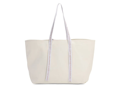 OFF-WHITE Logo Tote Canvas White