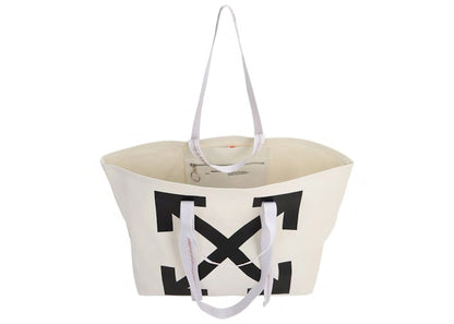 OFF-WHITE Logo Tote Canvas White