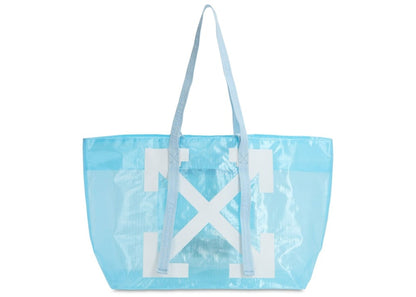 OFF-WHITE Logo Tote PVC Blue