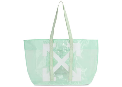 OFF-WHITE Logo Tote PVC Green