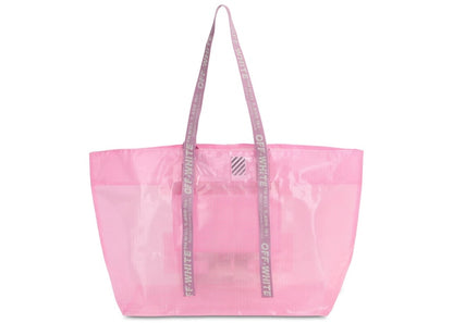 OFF-WHITE Logo Tote PVC Pink