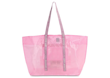 OFF-WHITE Logo Tote PVC Pink
